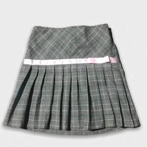 Dark Gray Ruffled  Skirt